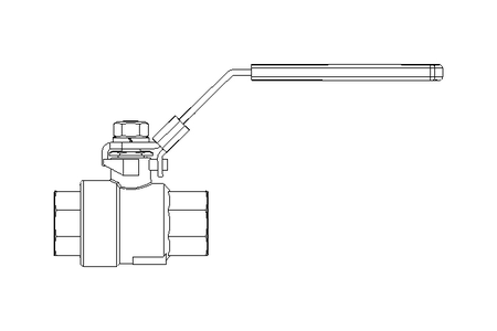 Ball valve G1/4" PN63 1.4408