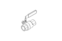 Ball valve 3/4" PN63 1.4408