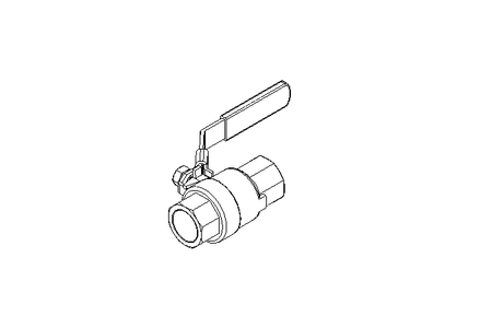 Ball valve 3/4" PN63 1.4408