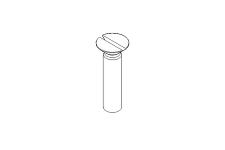 Slotted countersunk screw M8x35 A2