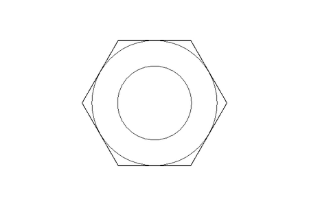 Hexagon nut M12x1.25 St-Zn DIN439